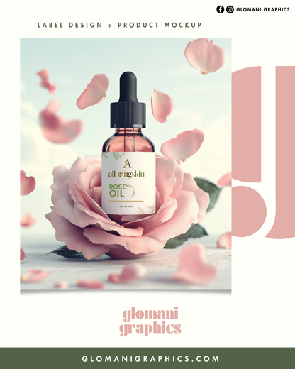 Product Label Design + Mockups