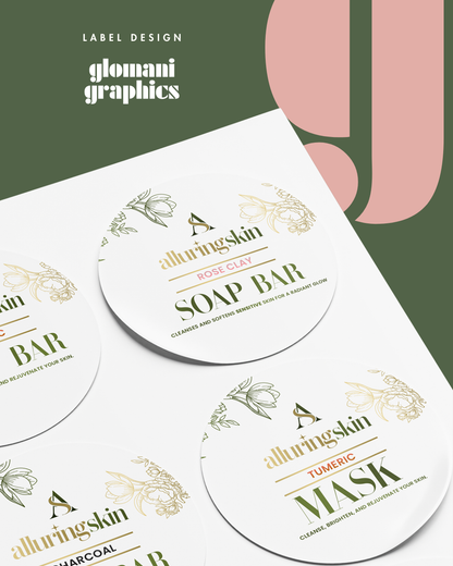 Product Label Design + Mockups